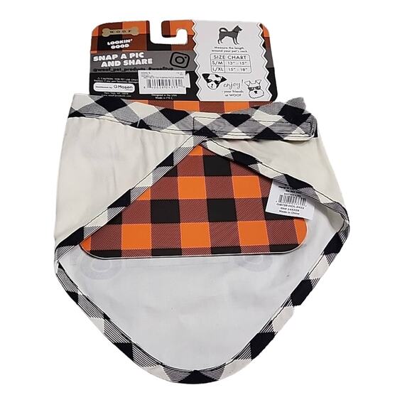 Woof Pet Bandana, Meet me at the pumpkin patch, NWT, L/XL - Picture 3 of 4